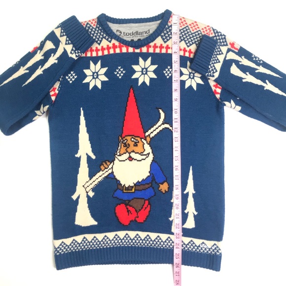 toddland Gnome Ski Sweater Size Medium - Picture 5 of 8